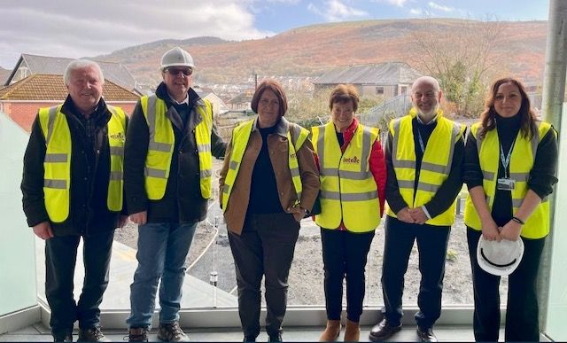 RCT Council Cabinet members visit as extra care housing in Porth nears ...