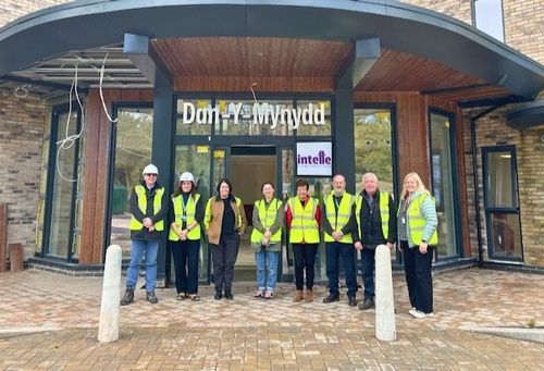 RCT Council Cabinet members visit as extra care housing in Porth nears ...